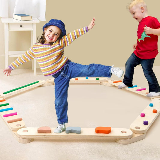 Ealing Wooden Balance Beam Set (6 Pieces)