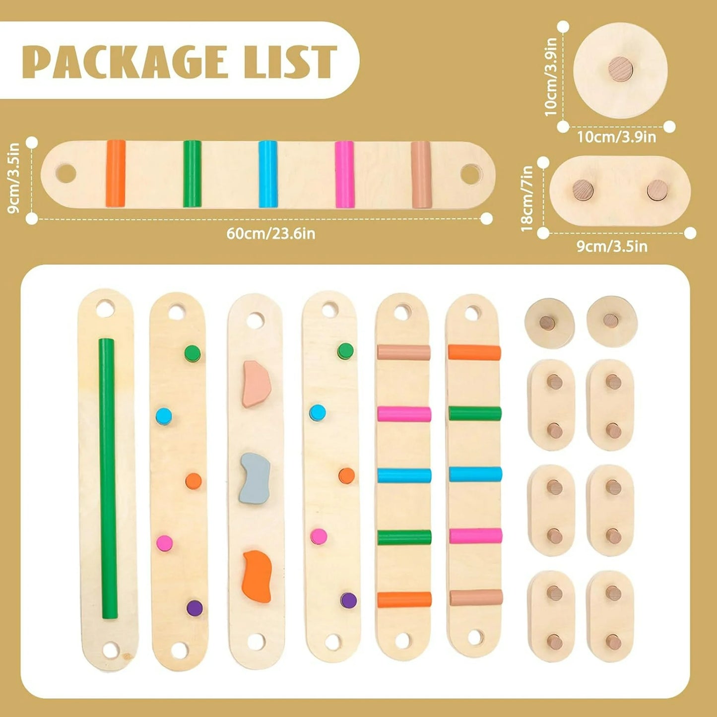 Ealing Wooden Balance Beam Set (6 Pieces)