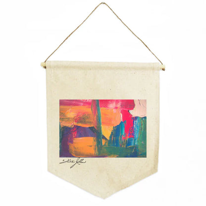 Personalized Natural Cotton Shield Banner