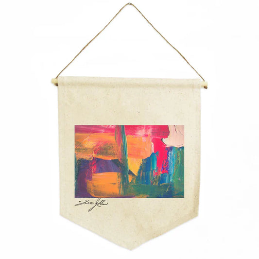 Personalized Natural Cotton Shield Banner