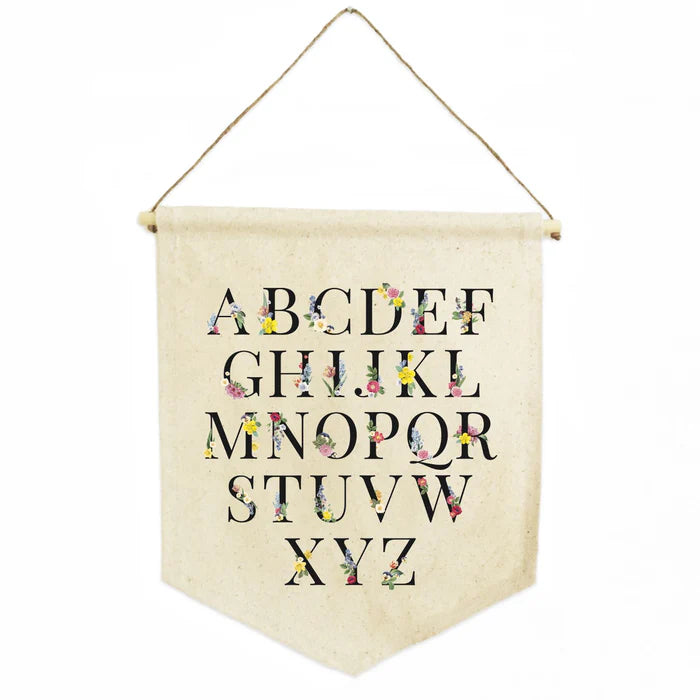 Personalized Natural Cotton Shield Banner