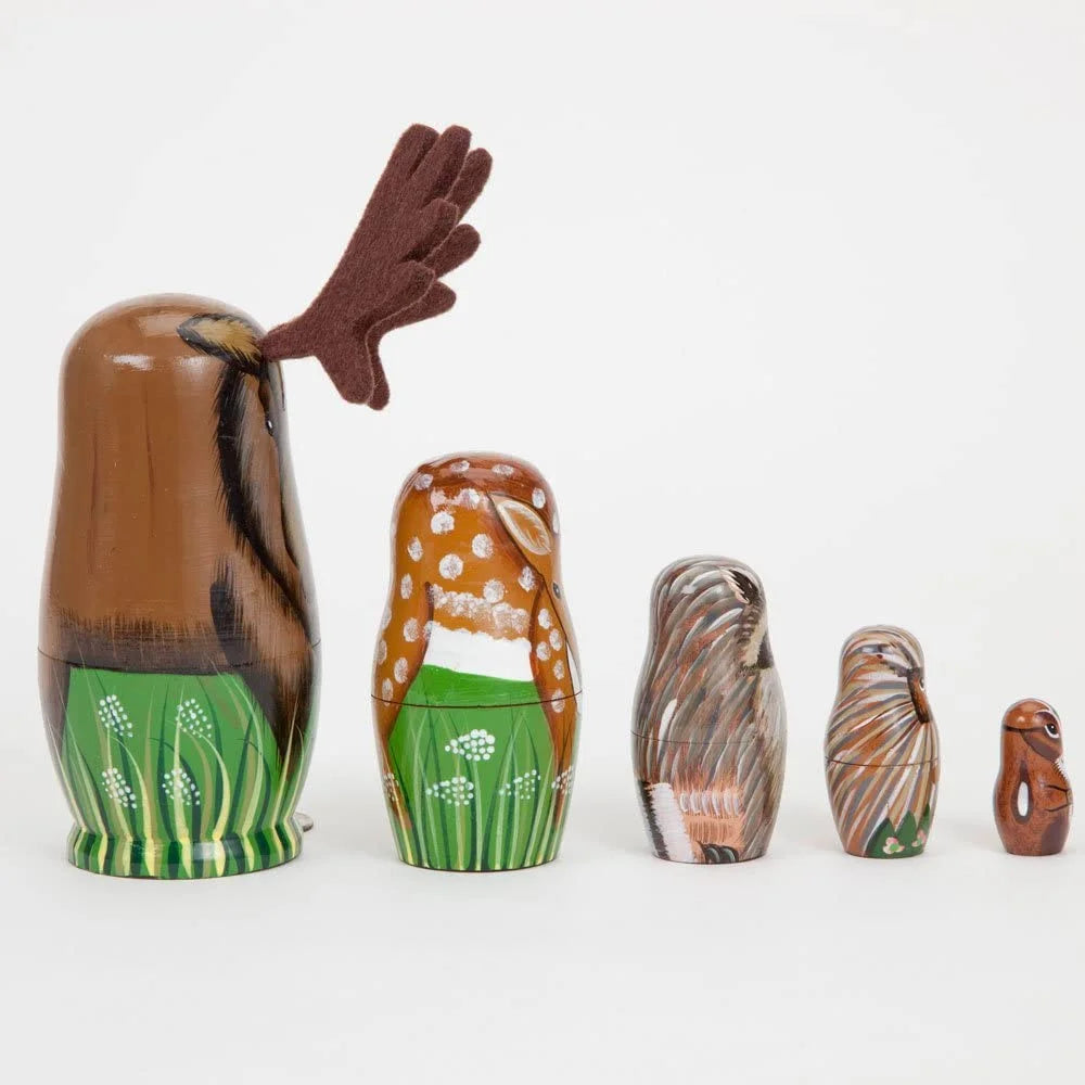 Bits and Pieces “Woody and Friends” Nesting Dolls Set