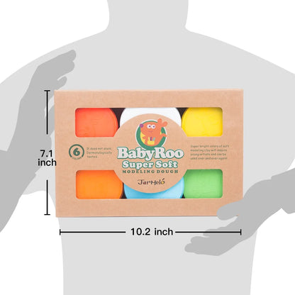 Modeling Clay for Kids – Natural Playdough Set (6 Colors)