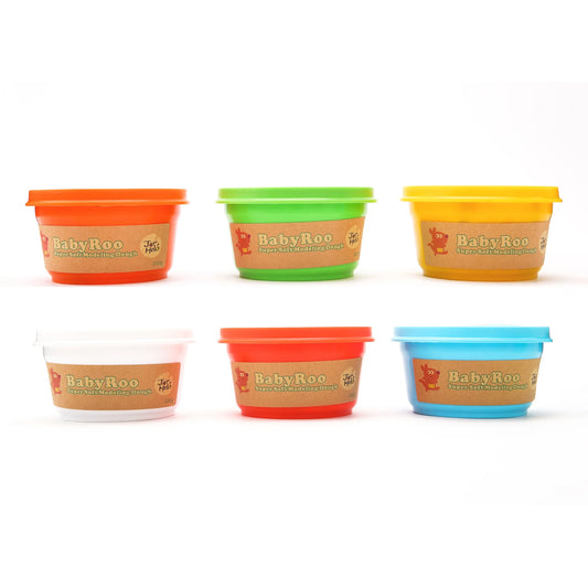 Modeling Clay for Kids – Natural Playdough Set (6 Colors)